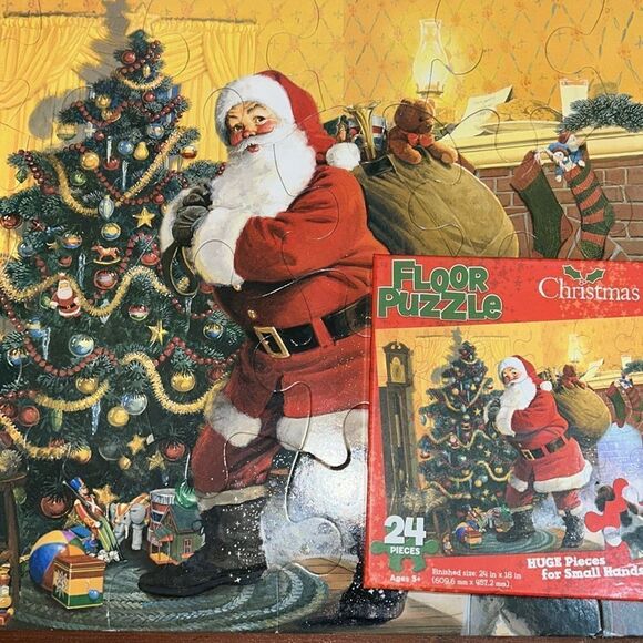 Great Christmas Eve activity! Complete puzzle 🧩 in box 📦 24” by 18” - Picture 1 of 15